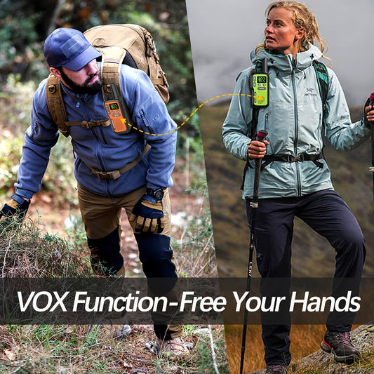 FRS Walkie Talkies, BAOFENG 22 Channels with VOX, LCD and USB-C Charging, 2 or 4 Pack