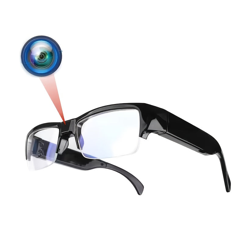 1080p HD Video Glasses 65° Wide Angle - One-Button Sports Camera Glasses, Wearable Body Cam, 120-Min Battery, 32GB & 64GB Options, Driving Cycling Meeting Recording