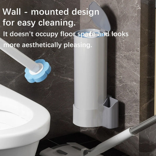 Disposable Toilet Brush Sets and Refill Heads with No-Touch Release