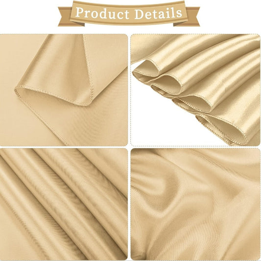 Satin Chair Sashes for Weddings and Banquets, 7 x 108 Inches, Set of 50