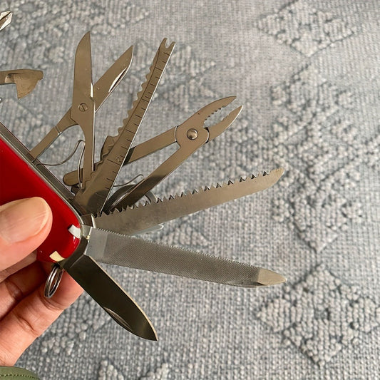 Multitool Pocket Knife, 17-in-1 with Pliers, Scissors, Screwdriver & Bottle Opener