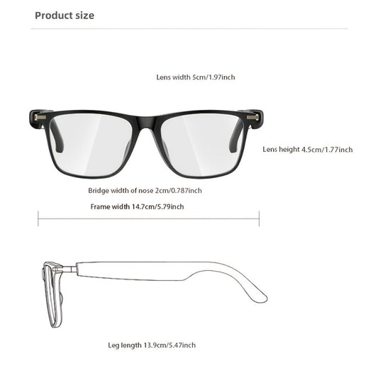 AI Translation Glasses with Photochromic Lenses, Open-Ear Audio and 19 Style Options