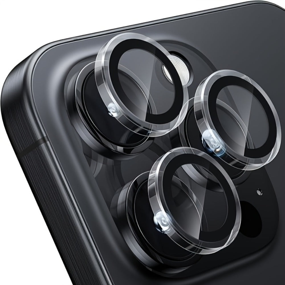 iPhone Camera Lens Protector 5PCS Multi-Color Set – Rear Camera Cover for iPhone 11 / 14 / 14 Plus / 15 Pro / 15 Pro Max, Gold Silver Black Gray Rainbow, Scratch & Drop Protection