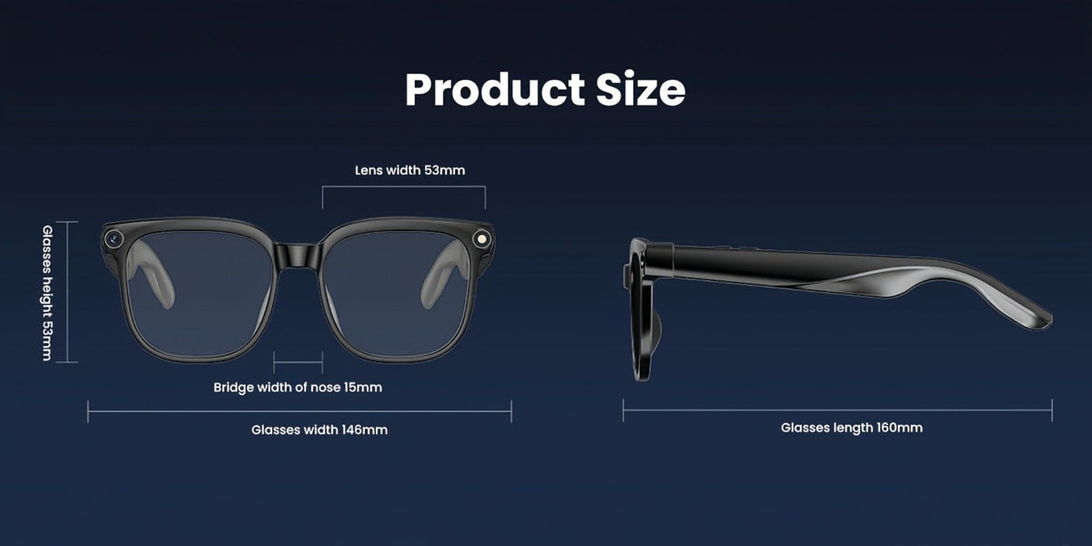 AI Translation Glasses with Camera 8MP HD Video & Photochromic Lenses – Voice Assistant | Object Recognition | Hands-Free Music & Calls | Wireless Smart Eyewear for Travel Business Daily Use | Tech Gift