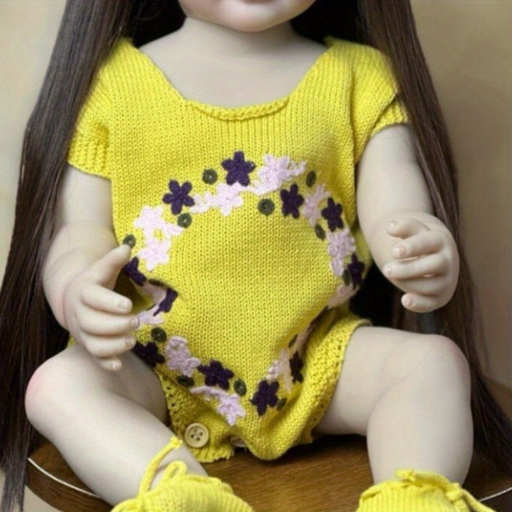 22-Inch Princess Toddler Reborn Doll with Full Vinyl Body