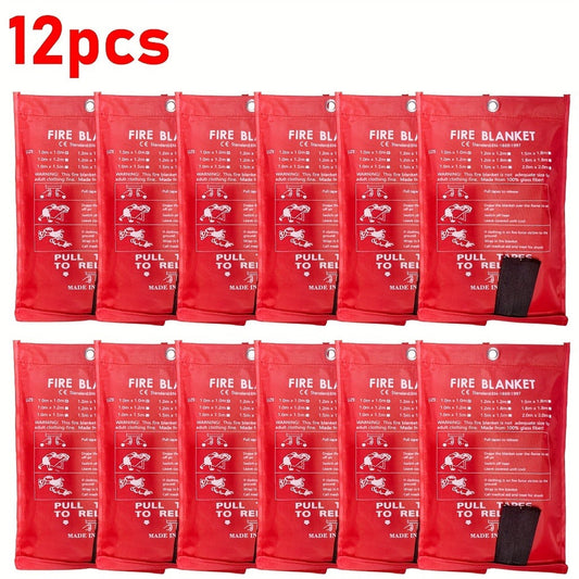 Fiberglass Fire Blanket, 39.37 x 39.37 Inches, Single and Multipack Options