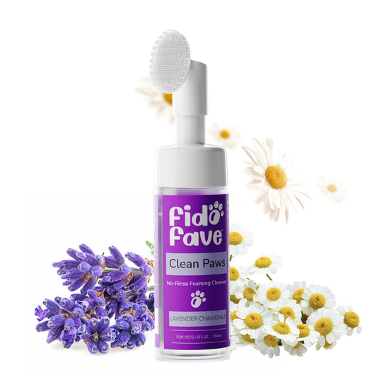 No-Rinse Paw Cleaner with Soft Brush for Dogs & Cats, 5oz, 3 Scent Options