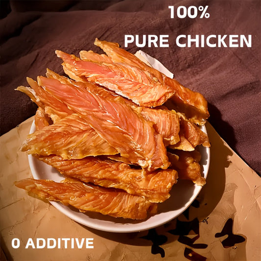 Chicken Jerky Dog Treats with Four Pack Options, Including 200 g