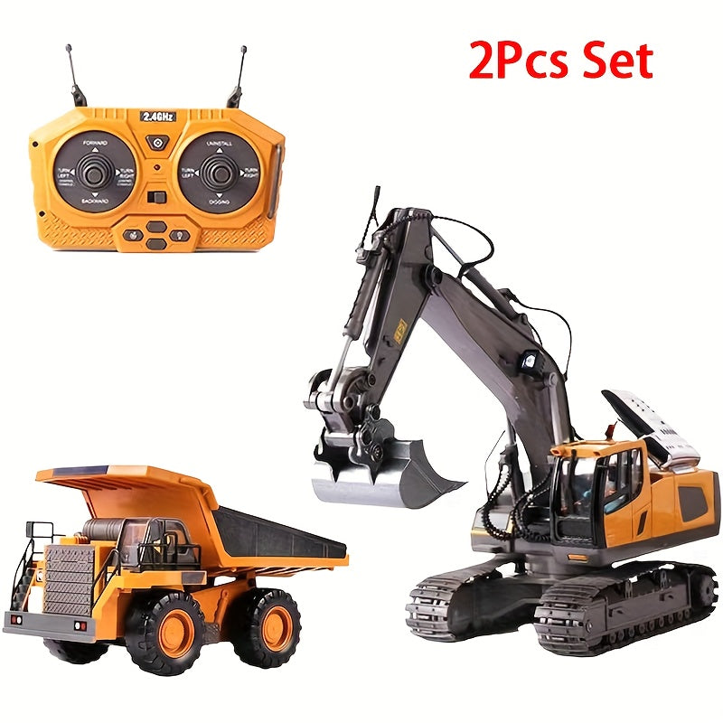 RC Construction Vehicle Toy with Excavator and Multi-Vehicle Options