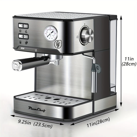 Espresso Machine, 20 Bar, 950W, with Steam Wand and ESE Pod Filter