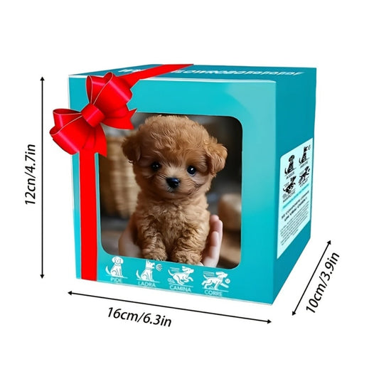 Electronic Plush Puppy Toy Set of Two, Brown Walking and Barking Dogs
