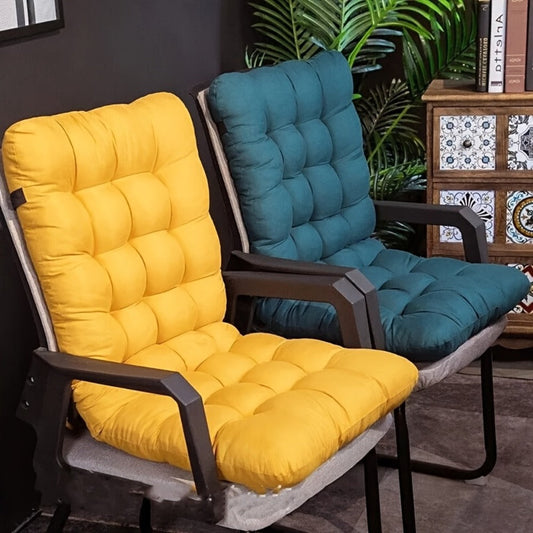 Lounge Chair Cushions with Attachment Straps, Polyester, 1- or 2-Piece Options