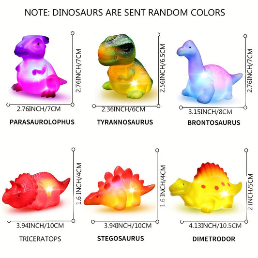 Light-Up Floating Animal Bath Toys with Theme and Pack Options