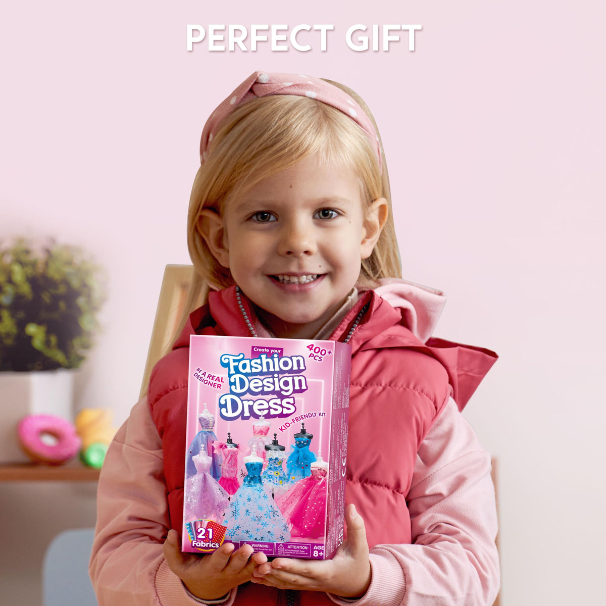 No-Sew Fashion Design Craft Kit with Mannequin Styling Activities