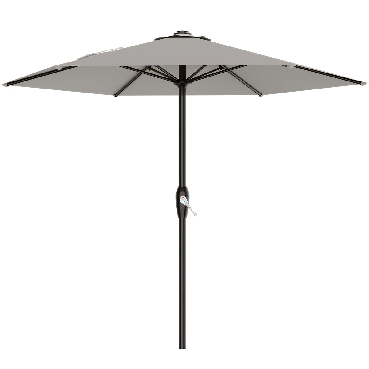 Patio Umbrella shown in the Foggy Gray, 7.5FT option