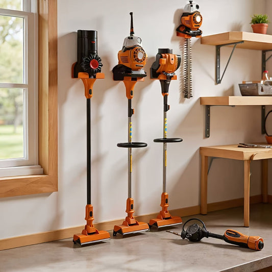 String Trimmer Wall Hanger, 8-Inch Garage Tool Storage Hooks in 1-, 2- or 4-Piece Packs
