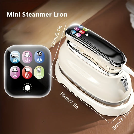 Steam Iron and Garment Steamer 2-in-1, 1300W Touchscreen with Self-Cleaning