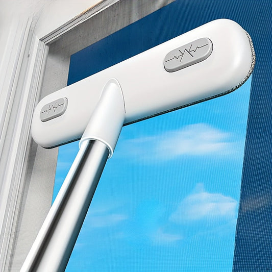 Window Cleaning Brush with Telescopic Handle and Holder for Household Cleaning