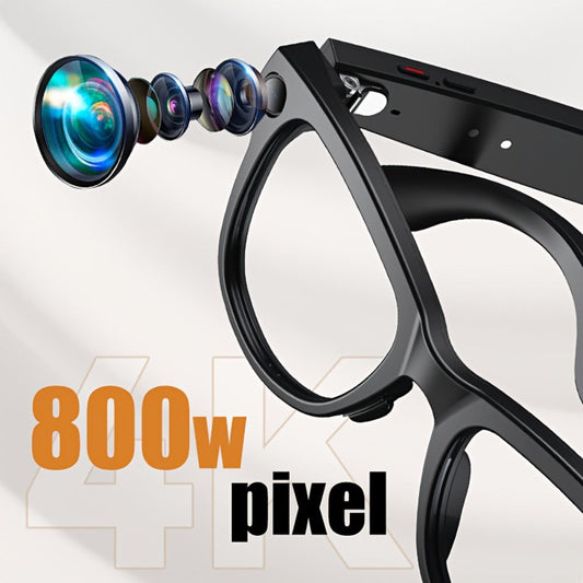 Bluetooth Smart Glasses with 8MP Camera, AI Translation, Object Recognition and Touch Control
