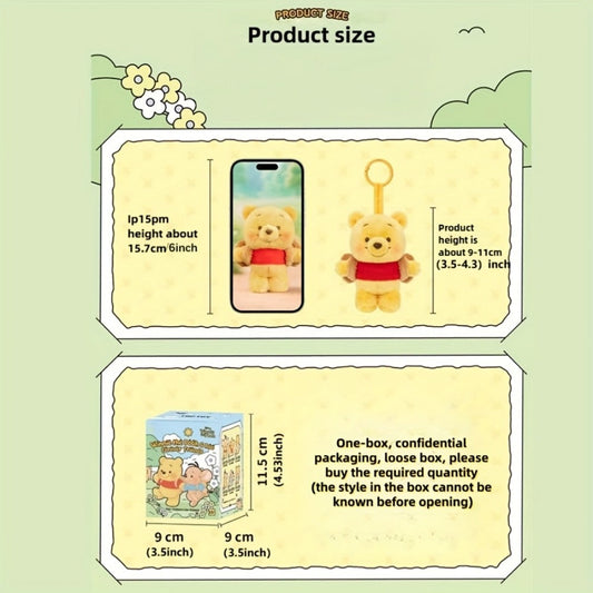 MINISO Disney Winnie The Pooh & Friends Blind Box Figure – Random Collectible Doll Winnie Tigger Eeyore Kanga Roo Classic Outfit Surprise Gift for Kids Disney Fans
