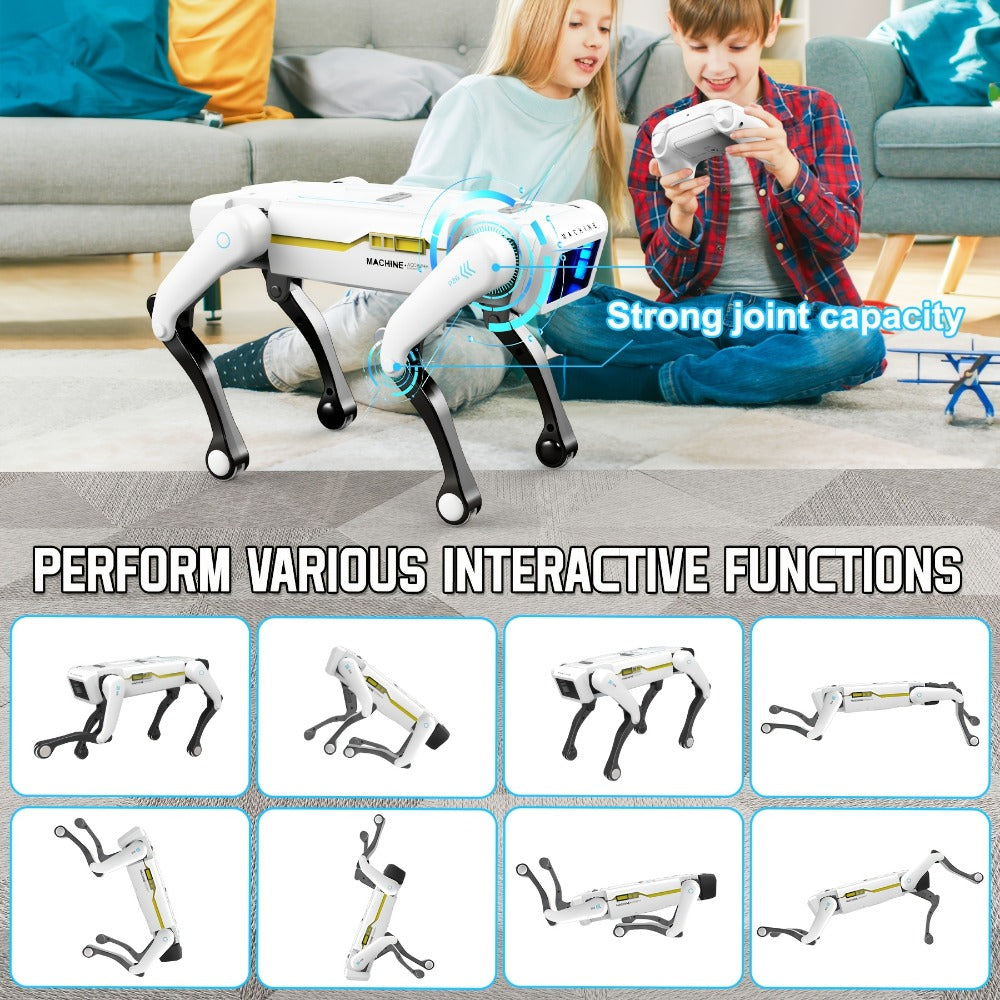 Robot Dog Toy with AI Voice Control & RC Remote – 2.4GHz 99Ft Range | App Programming | Dancing & Storytelling | Smart STEM Gift for Kids Boys Girls | Birthday Christmas Holiday Gift