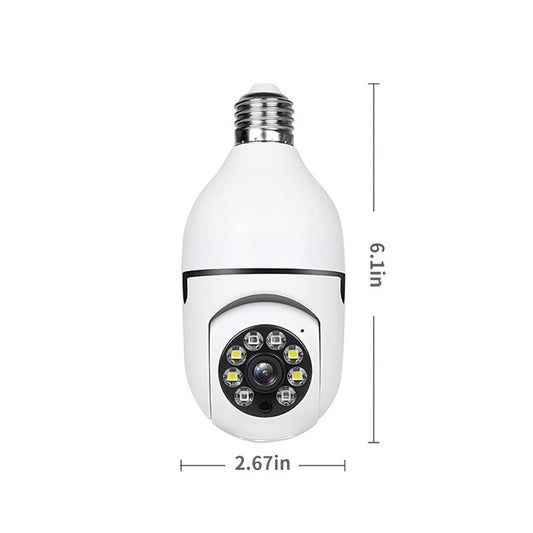 Bulb Security Camera with 3MP Video, Dual-Band WiFi & E26/E27 Screw-In Design