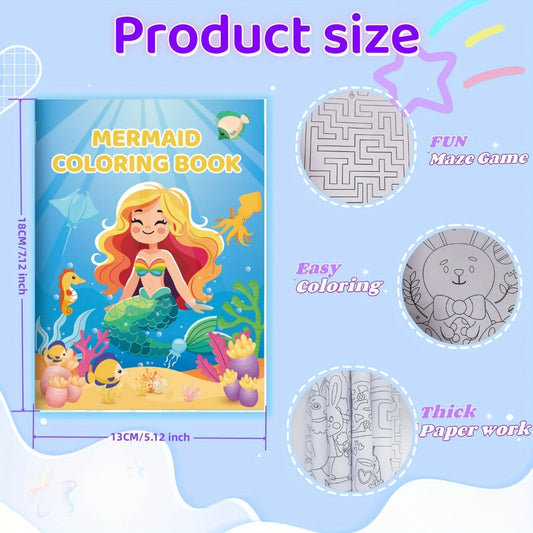 Bulk Coloring Books for Kids, 26 Pack – Dinosaur, Mermaid & Animal Themes for Party Favors & Classrooms