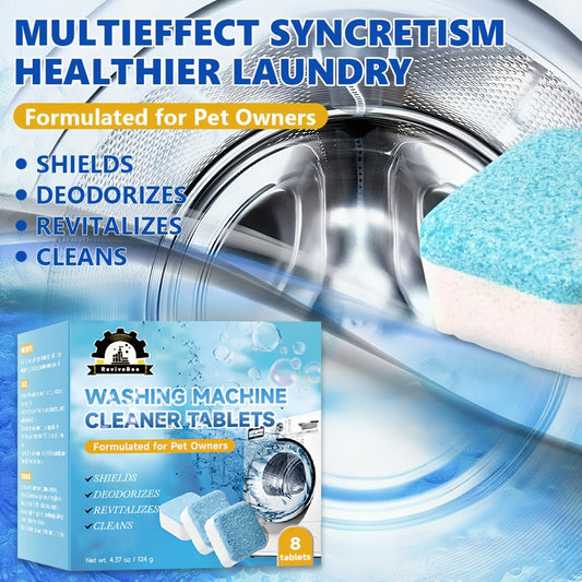 Washing Machine Cleaner Tablets for HE Front & Top Load Washers, 16–40 Packs