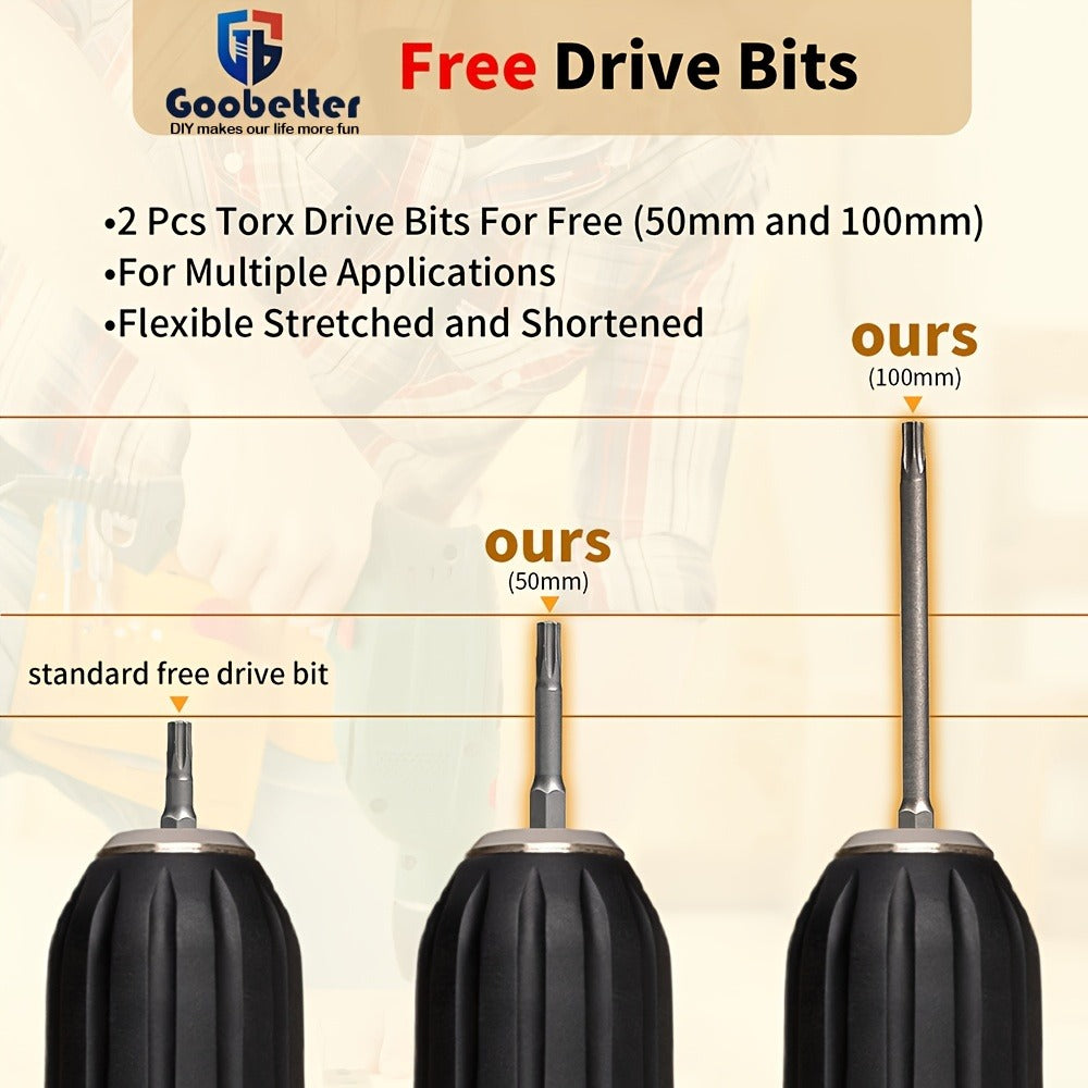 400pcs #10 x 3-1/2" Torx Wood Screws Rust Resistant Yellow Ceramic Coating – Flat Head Fully Threaded Self-Tapping Screws for Wood Fastening Decking & Construction