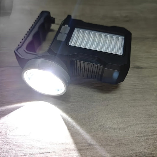 Camping Lantern & LED Flashlight, Solar Rechargeable with Batteries Included