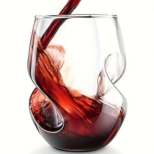 Twisted Cocktail Glasses, 400 mL Borosilicate Glass, Set of 4 or 8
