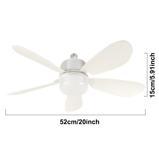 Ceiling Fan with Dimmable LED Light and Remote, 5 Blades and 3 Speeds