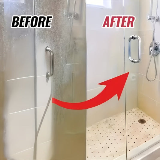 Glass Cleaner Spray for Hard Water Stains, Shower Doors & Mirrors