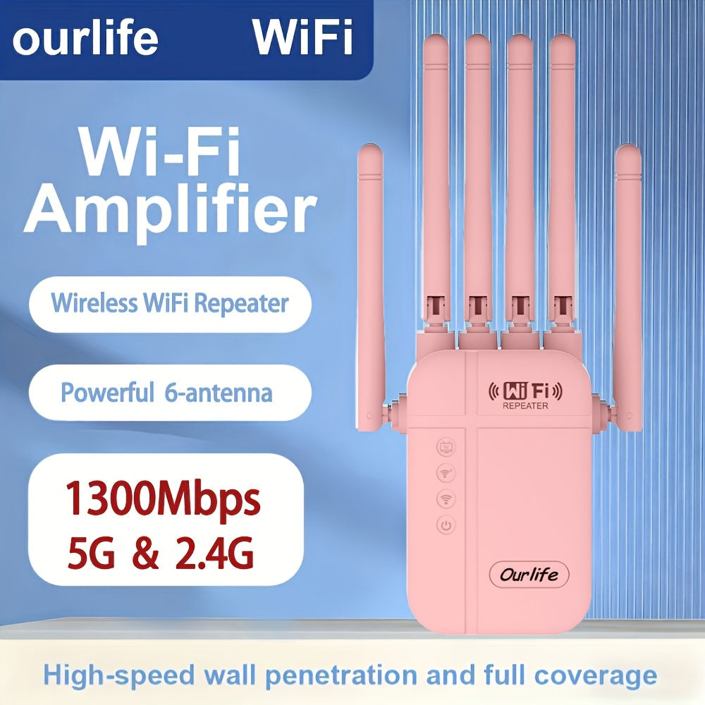 9000 Sq Ft WiFi Extender Signal Booster 2026 Upgraded, 1-Tap Setup Dual Band WiFi Repeater for Garage Basement Yard, Alexa & Ring Camera Compatible, Multiple Colors, Long Range Whole Home Coverage