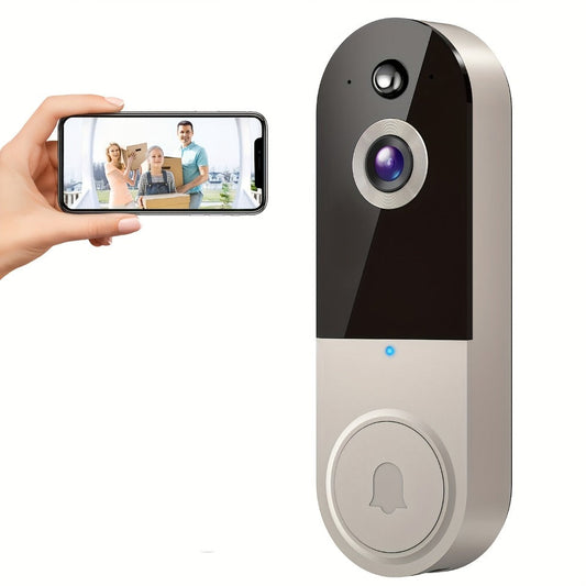 Video Doorbell Camera 2K WiFi with Night Vision, Two-Way Audio and Local Storage