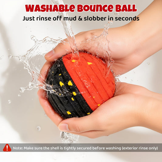 Remote-Controlled Dog Toy Ball with Self-Rolling and Bouncing Movement