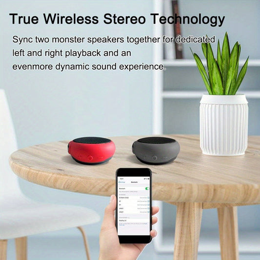 Clip-On Wearable Bluetooth Speaker by Ancwear with TWS Stereo Pairing & Color Options