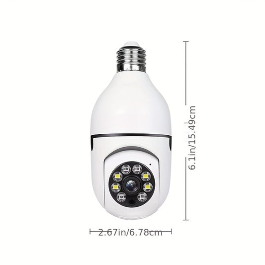 Light Bulb Security Camera 2-Pack with 4MP Video, E27 Base & Color Night Vision