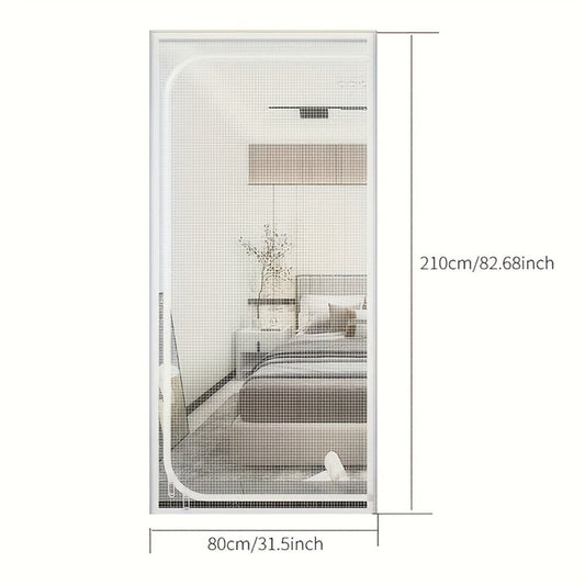 Cat Doorway Barrier Curtain with Double Stitching, Multiple Sizes in White or Black