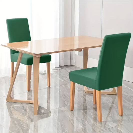 Dining Chair Covers with Stretch Flat-Net Jacquard Design, Sets of 4 or 6