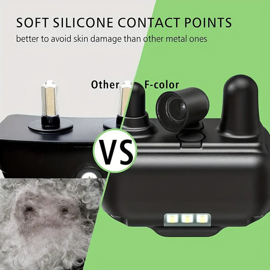 Remote Dog Training Collar with Sound, Vibration and Static Modes, Adjustable Nylon Strap