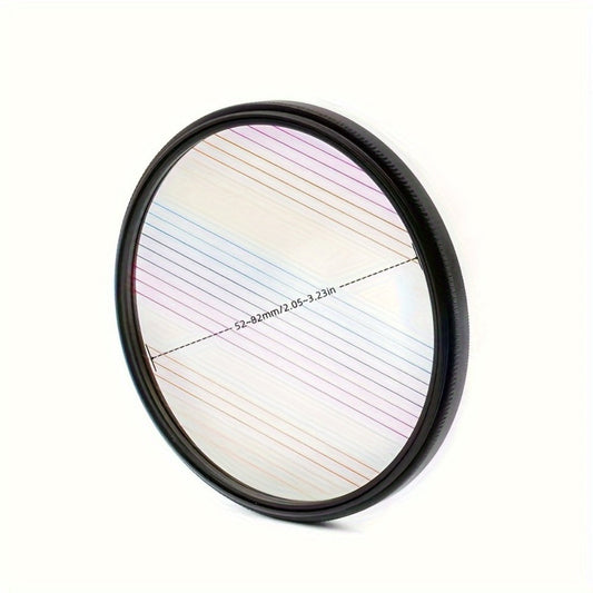 Starlight Camera Filter with Multicolored Brushed Effects for Night Photography