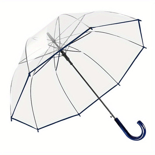 Clear Dome Bubble Umbrellas with 47-Inch Canopy and Auto Open, 2-Pack