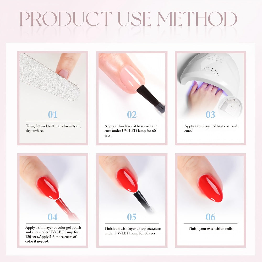 Gel Nail Polish Neon Orange Jelly Translucent Milky Sheer 0.54oz UV LED Soak Off — Long Lasting Chip Resistant CS076 Summer Ombre Jelly Nails DIY Nail Art for Women Home Salon