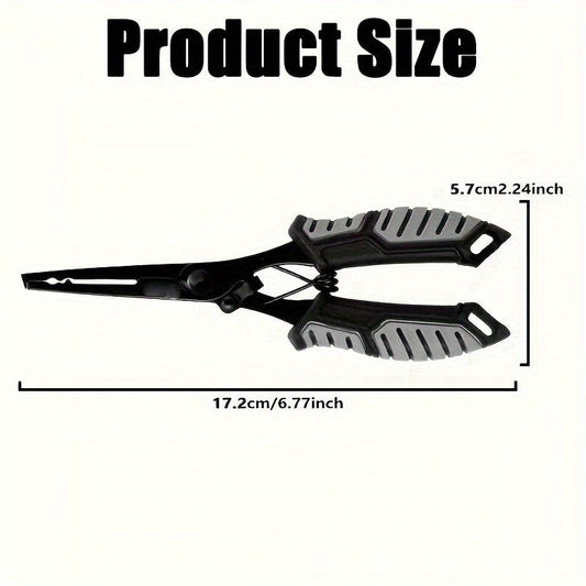 Fishing Pliers & Fish Gripper Set, Stainless Steel 2-Piece Combo with Line Cutter