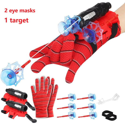 Wrist Web Shooter Toy Sets with Launcher, Mask, Target or Water Gun Options