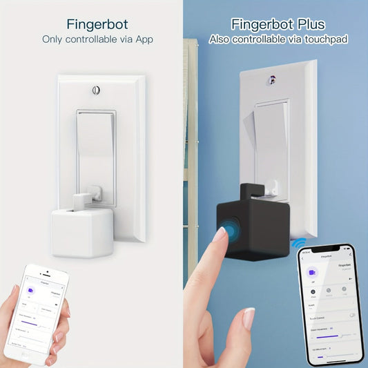 Smart Button Pusher Robot, MOES Fingerbot Plus – Alexa, Google Home & Tuya, No Wiring