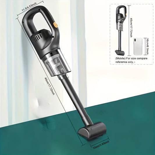 Cordless Handheld Vacuum Cleaner with Attachments for Home & Car, Black