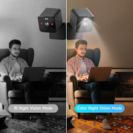 1080P Indoor Security Camera 2-Pack with Dual-Band WiFi, Night Vision & Two-Way Talk