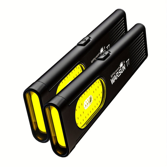 COB Pocket Flashlight, WARSUN T7 USB-C Rechargeable 2-Pack with 5 Lighting Modes